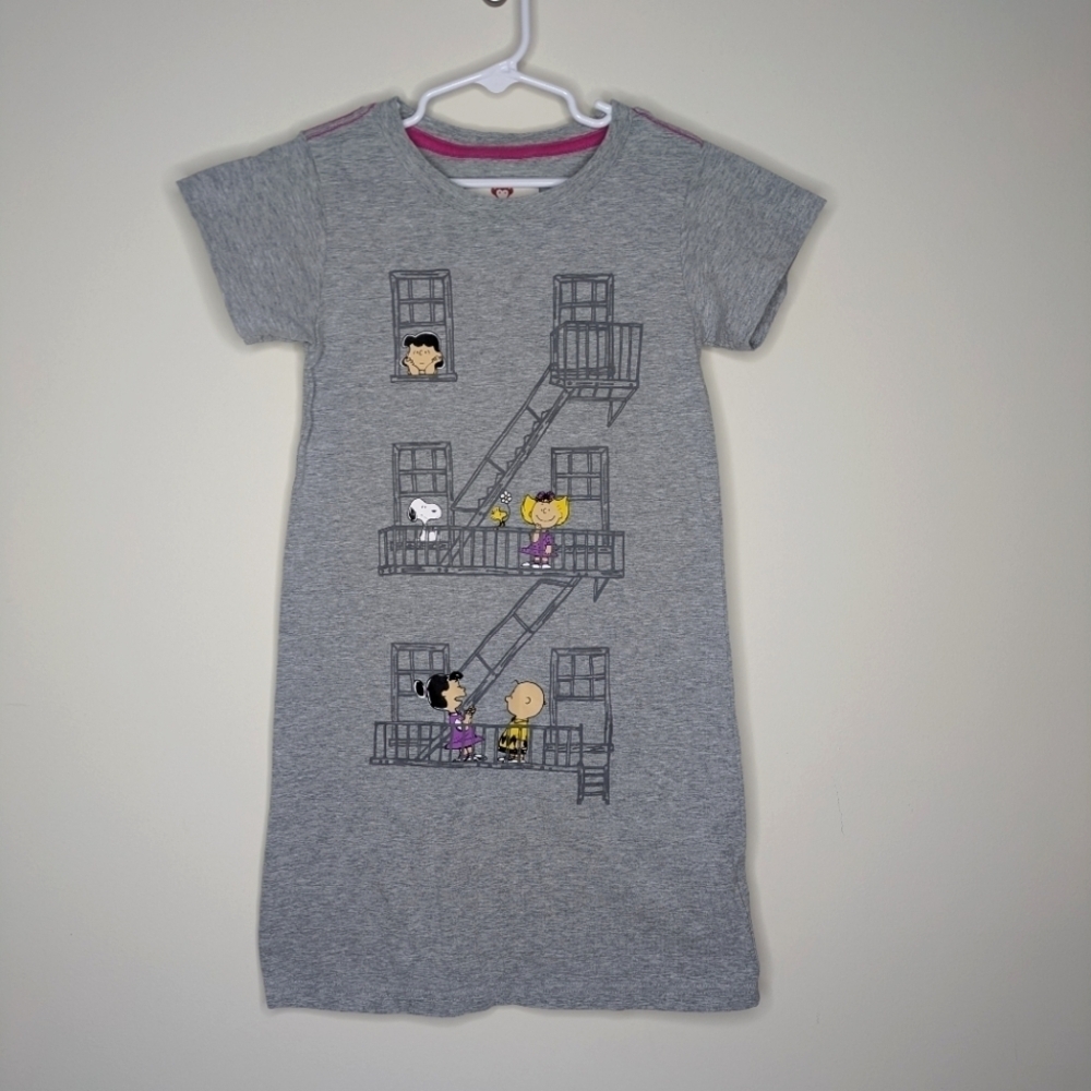 Appaman Peanuts Gray Apartment Dress 8